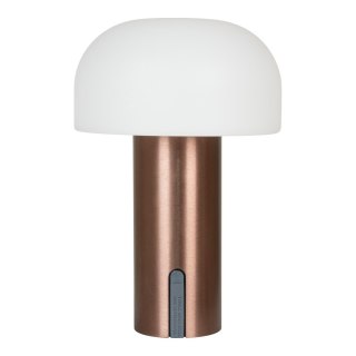 Lampa ogrodowa LED Soham nowoczesna miedziano-biała IP44 na taras USB ( Rozmiar: uniwersalny )
