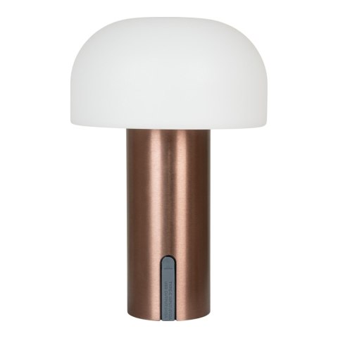 Lampa ogrodowa LED Soham nowoczesna miedziano-biała IP44 na taras USB ( Rozmiar: uniwersalny )