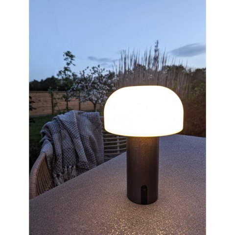 Lampa ogrodowa LED Soham nowoczesna miedziano-biała IP44 na taras USB ( Rozmiar: uniwersalny )