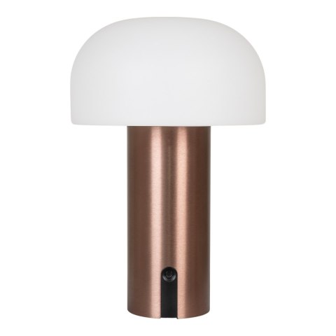 Lampa ogrodowa LED Soham nowoczesna miedziano-biała IP44 na taras USB ( Rozmiar: uniwersalny )