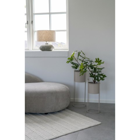Lampka nocna Oldham ceramiczna zielona z abażurem do sypialni ( Rozmiar: uniwersalny )