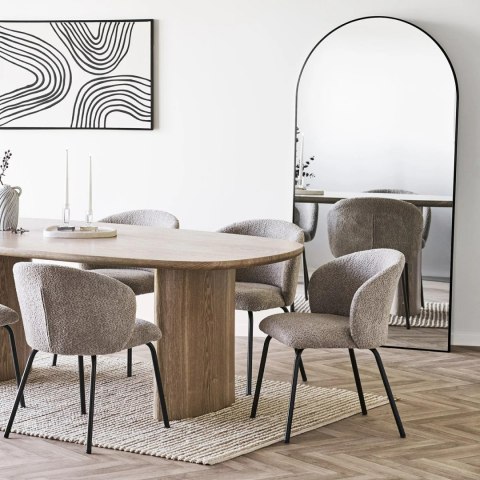 Lustro Madrid prostokątne czarne 90x180 cm do sypialni lub salonu na ścianę ( Rozmiar: uniwersalny )