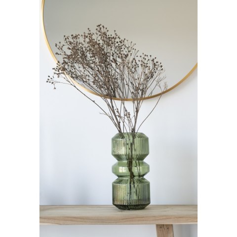 Lustro okrągłe 60 cm Madrid w złotej ramie do salonu i sypialni House Nordic ( Rozmiar: uniwersalny )