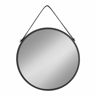 Lustro okrągłe Trapani 60 cm w czarnej ramie do przedpokoju i salonu House Nordic ( Rozmiar: uniwersalny )