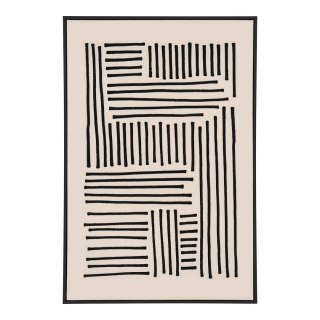 Obraz dekoracyjny Lipari No.1 100x140 czarno‑beżowy do salonu ( Rozmiar: uniwersalny )