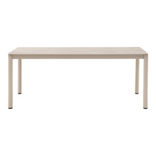 Stół Alcudia piaskowy do jadalni 200x90 nowoczesny ceramika aluminium ( Rozmiar: uniwersalny )