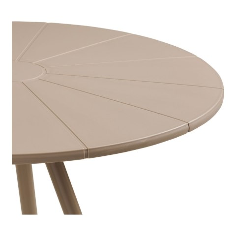 Stół Barletta bistro okrągły taupe 70 cm do ogrodu i na taras ( Rozmiar: uniwersalny )