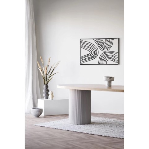 Stół do jadalni Solva 100x220 skandynawski jesion beżowy owalny ( Rozmiar: uniwersalny )