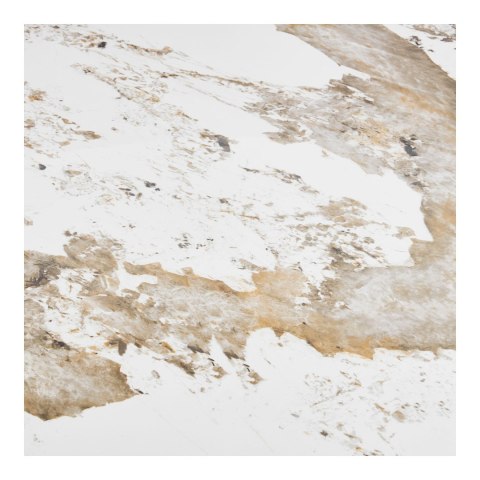 Stół okrągły Athens do jadalni ceramiczny biało-brązowy 140 cm ( Rozmiar: uniwersalny )