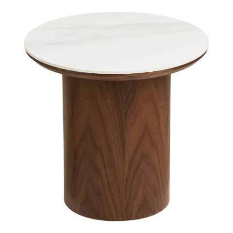 Stolik kawowy Noli okrągły 40 cm nowoczesny ceramiczny do salonu ( Rozmiar: uniwersalny )
