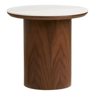 Stolik kawowy Noli okrągły 40 cm nowoczesny ceramiczny do salonu ( Rozmiar: uniwersalny )