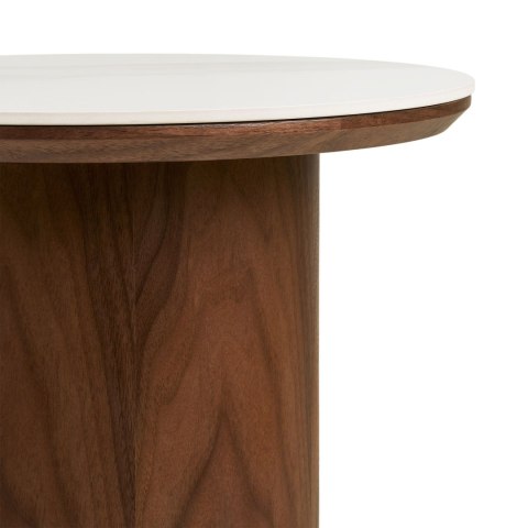 Stolik kawowy Noli okrągły 40 cm nowoczesny ceramiczny do salonu ( Rozmiar: uniwersalny )