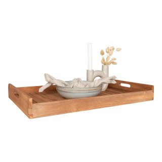 Taca drewniana Faro prostokątna z drewna tekowego 58x38 cm do serwowania ( Rozmiar: uniwersalny )