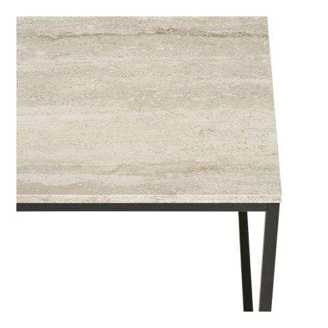 Vita stolik kawowy kwadratowy do salonu trawertyn loft czarny 45x45 ( Rozmiar: uniwersalny )