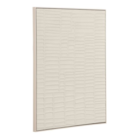 Dekoracja ścienna Ena House Nordic beżowa relief 60x80 cm do salonu ( Rozmiar: uniwersalny )
