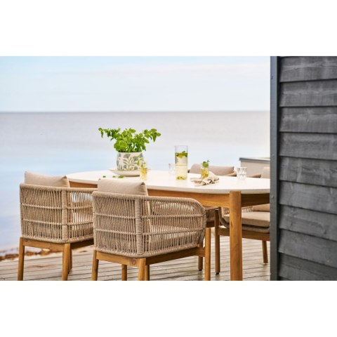 Doniczka ceramiczna Miłorząb biała do salonu House Nordic 22,5 cm ( Rozmiar: uniwersalny )