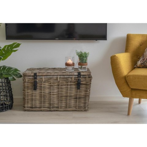 House Nordic Depok zestaw 3 koszy dekoracyjnych rattan do przechowywania koców ( Rozmiar: uniwersalny )