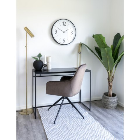 House Nordic nowoczesny cichy zegar ścienny biały 51 cm do salonu ( Rozmiar: uniwersalny )