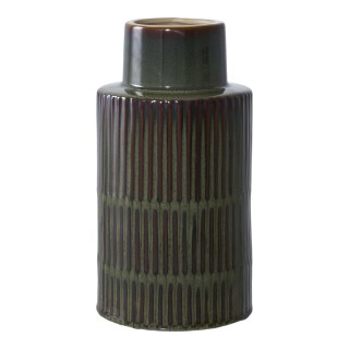 House Nordic wazon ceramiczny zielono‑brązowy 30 cm dekoracyjny do salonu ( Rozmiar: uniwersalny )