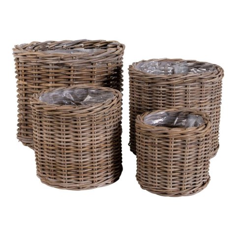 Kosze dekoracyjne Bogor House Nordic rattan kubu zestaw 4 sztuk do salonu ( Rozmiar: uniwersalny )