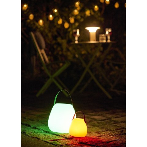 Lampa ogrodowa LED Derry akumulatorowa biała IP44 na taras i balkon ( Rozmiar: uniwersalny )