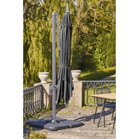 Parasol ogrodowy wiszący Baza 295x295 cm nowoczesny czarny House Nordic ( Rozmiar: uniwersalny )
