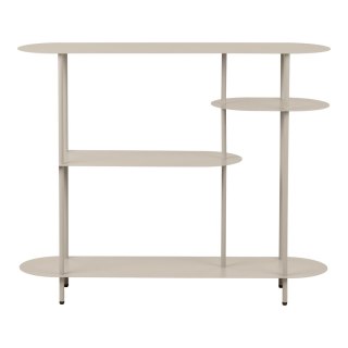 Regał metalowy Rieti House Nordic na książki loftowy piaskowy 118 cm ( Rozmiar: uniwersalny )