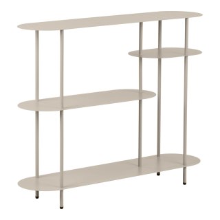Regał metalowy Rieti House Nordic na książki loftowy piaskowy 118 cm ( Rozmiar: uniwersalny )