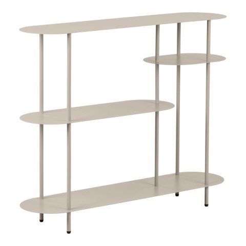Regał metalowy Rieti House Nordic na książki loftowy piaskowy 118 cm ( Rozmiar: uniwersalny )