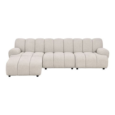 Sofa narożna Taza modułowa 3,5-osobowa piaskowa do salonu lewa ( Rozmiar: uniwersalny )