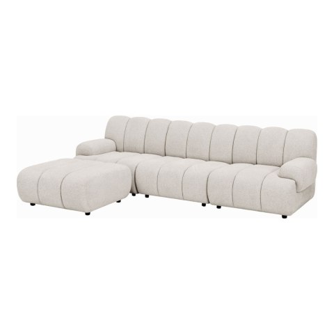 Sofa narożna Taza modułowa 3,5-osobowa piaskowa do salonu lewa ( Rozmiar: uniwersalny )