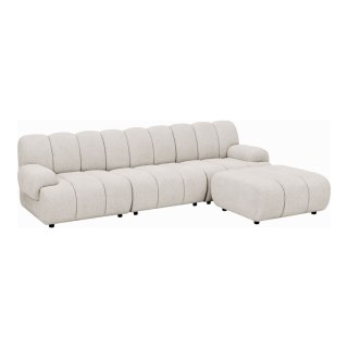 Sofa narożna modułowa Taza 3,5-osobowa piaskowa prawa do salonu ( Rozmiar: uniwersalny )