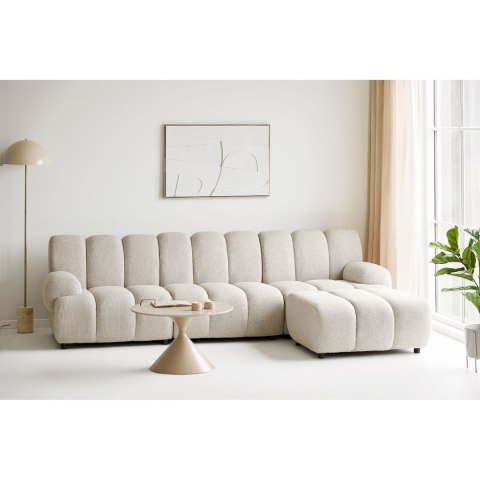 Sofa narożna modułowa Taza 3,5-osobowa piaskowa prawa do salonu ( Rozmiar: uniwersalny )