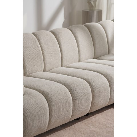 Sofa narożna modułowa Taza 3,5-osobowa piaskowa prawa do salonu ( Rozmiar: uniwersalny )