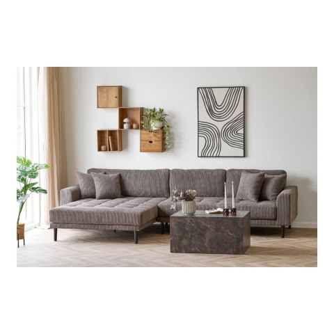 Stolik kawowy Prague prostokątny brązowy marmurowy nowoczesny 60x80 do salonu ( Rozmiar: uniwersalny )