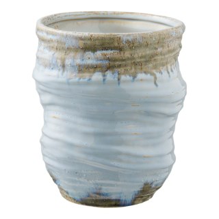 Wazon Toran ceramiczny jasnoniebieski nowoczesny wazon na kwiaty ( Rozmiar: uniwersalny )