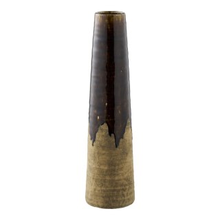Wazon ceramiczny Cali brązowy wysoki dekoracyjny do salonu 48 cm ( Rozmiar: uniwersalny )