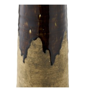 Wazon ceramiczny Cali brązowy wysoki dekoracyjny do salonu 48 cm ( Rozmiar: uniwersalny )