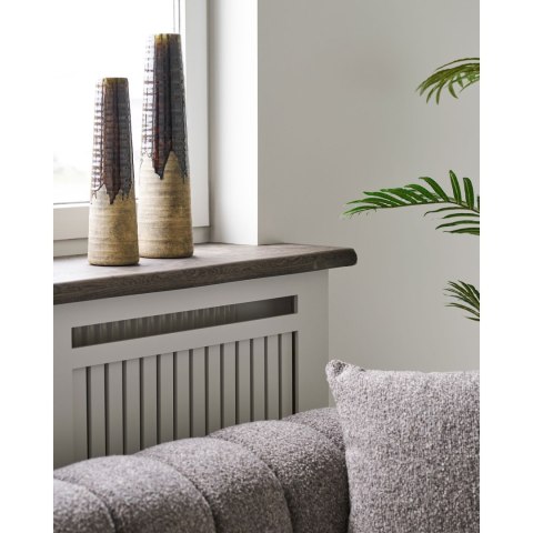 Wazon ceramiczny Cali brązowy wysoki dekoracyjny do salonu 48 cm ( Rozmiar: uniwersalny )