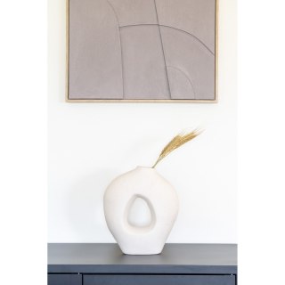 Wazon ceramiczny z dziurą biały 27,8cm ( Rozmiar: uniwersalny )