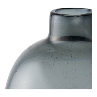 Wazon szklany Echo czarny dymiony 35 cm wysoki wazon do salonu ( Rozmiar: uniwersalny )