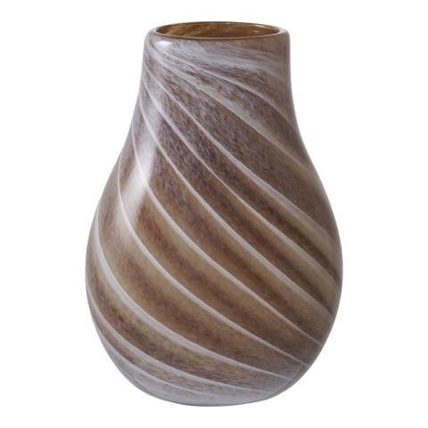 Wazon szklany Kler brązowy dekoracyjny 23 cm do salonu House Nordic ( Rozmiar: uniwersalny )