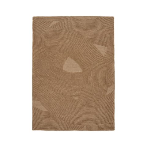 Dywan Pune brązowy wełniany 160x230 nowoczesny dywan do salonu ( Rozmiar: uniwersalny )
