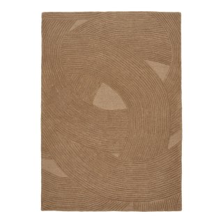 Dywan wełniany Pune brązowy 200x300 nowoczesny dywan do salonu ( Rozmiar: uniwersalny )