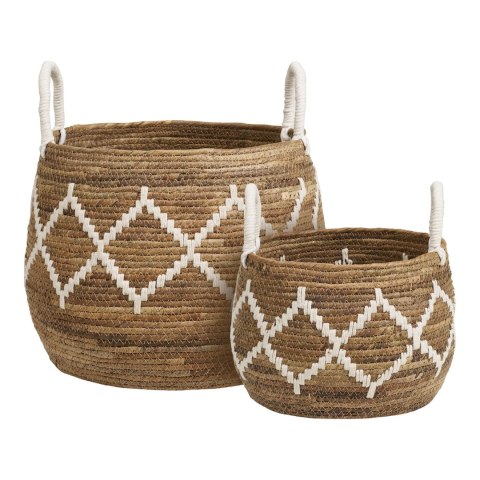 House Nordic Altea kosze dekoracyjne liść bananowca boho zestaw 2 sztuk ( Rozmiar: uniwersalny )