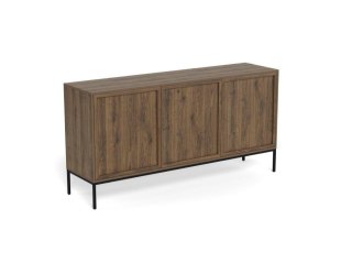 Komoda Palmdale dąb dymiony nowoczesna na czarnych nóżkach 80 cm ( Rozmiar: uniwersalny )