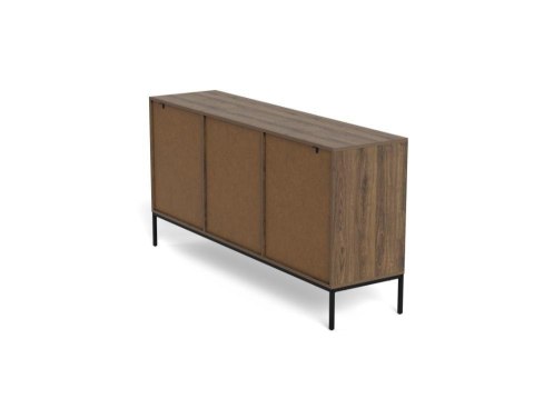 Komoda Palmdale dąb dymiony nowoczesna na czarnych nóżkach 80 cm ( Rozmiar: uniwersalny )