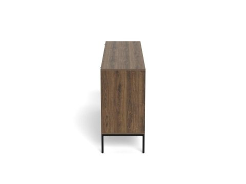 Komoda Palmdale dąb dymiony nowoczesna na czarnych nóżkach 80 cm ( Rozmiar: uniwersalny )