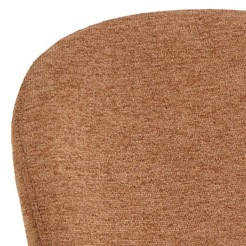 Krzesło Esra Actona do jadalni tapicerowane terracotta na czarnych nogach ( Rozmiar: uniwersalny )