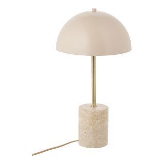 Lampa stołowa Sheffield marmurowa beżowa glamour do salonu i sypialni ( Rozmiar: uniwersalny )